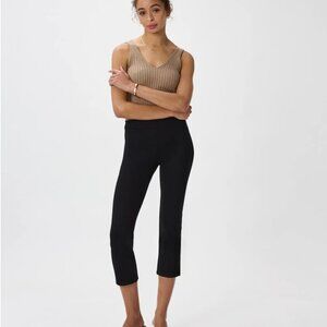 Quince Ultra-Stretch Ponte Kick Flare Pants Size Large Navy